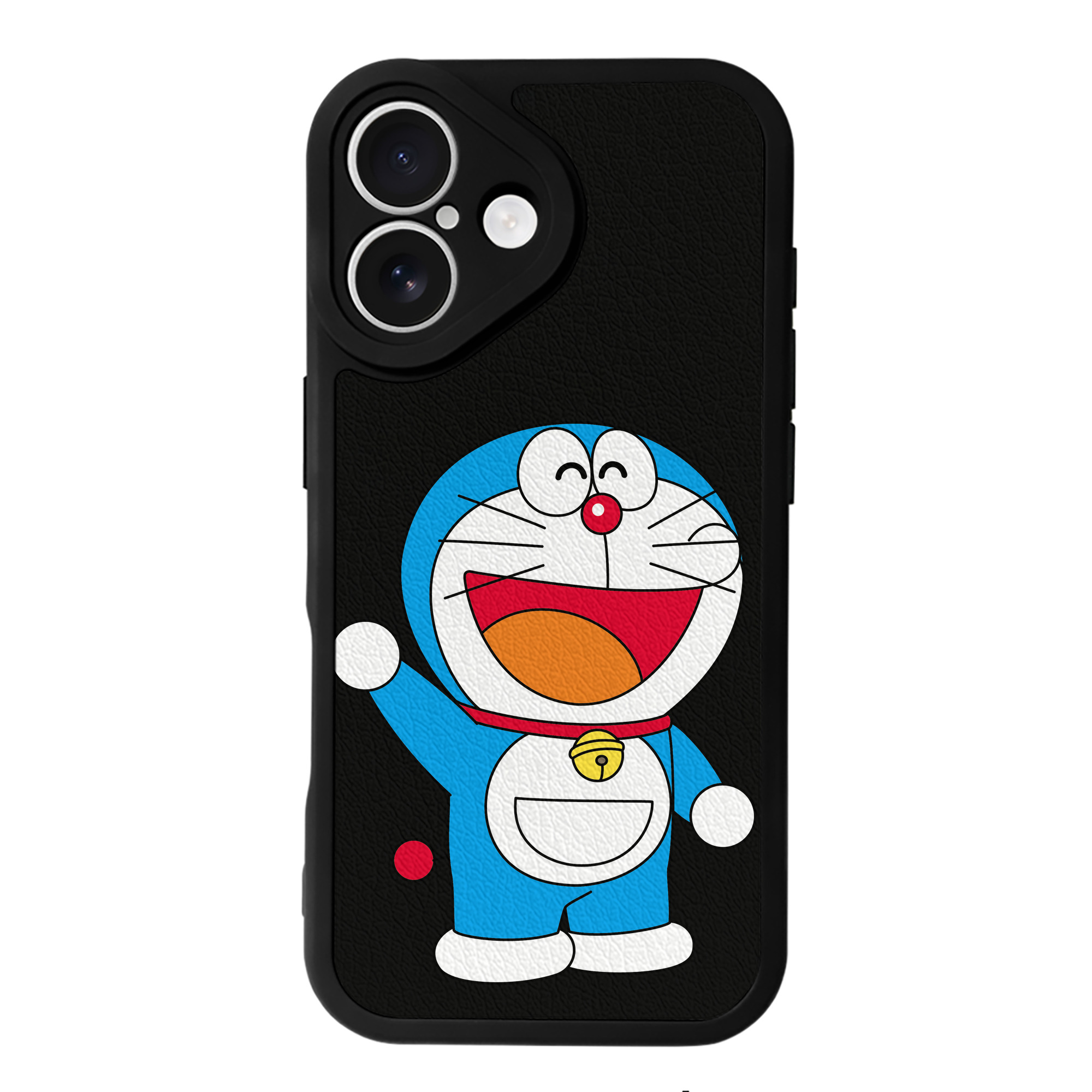 （画像用） ドラえもん Doraemon 【iPhone 16シリーズ対応】シリコンスマホケース（レザー調） 材質：シリコン
